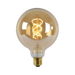 Lucide G125 4,9 Watt LED Globelampe Filament amber dimmbar 125 mm bei lampenonline.de