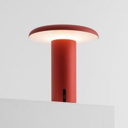 Artemide Takku LED-Tischleuchte mit Akku-Rot