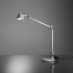 Artemide Tolomeo Midi LED-Tischleuchte - Aluminium, mit LED (3000K), mit Tischfuß, mit Dimmer