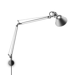 Artemide Tolomeo Parete LED-Wandleuchte - Aluminium, mit LED (3000K), mit Wandhalterung, mit Dimmer