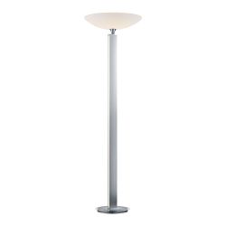 Bankamp Pure F 6084 LED-Stehleuchte-Nickel matt/Chrom-mit dim2warm (2200K - 2700K)