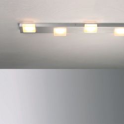 Bopp Leuchten Lamina LED-Deckenleuchte 6-flammig-Aluminium geschliffen-mit LED (2700K)