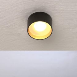 Bopp Leuchten Reflektor Ring zu Bopp One LED Wand- und Deckenleuchte gerade-Schwarz/Blattgold