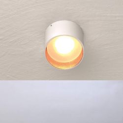 Bopp Leuchten Reflektor Ring zu Bopp One LED Wand- und Deckenleuchte schräg-Weiß/Blattkupfer