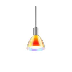 Bruck Silva Neo Down LED 110 Dicro PD S-Glas dichroitisch orange-gelb, Halterung chrom matt; mit LED