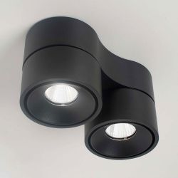 Easylight Luca LED-Deckenstrahler 2-flammig-Schwarz-mit LED (2700K)