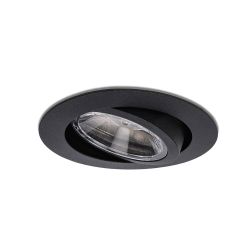 Easylight Plano Round LED-Deckeneinbaustrahler-Schwarz-mit LED (2700K)