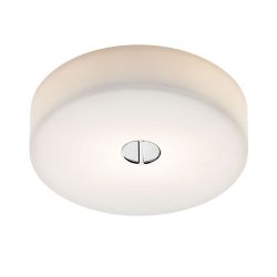 FLOS Mini Button Glas weiß