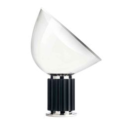 Flos Taccia LED-Tischleuchte-Schwarz-mit LED (2700K)