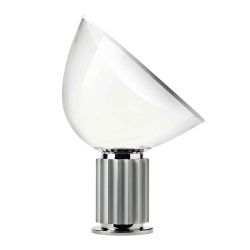 Flos Taccia LED-Tischleuchte-Silber-mit LED (2700K)
