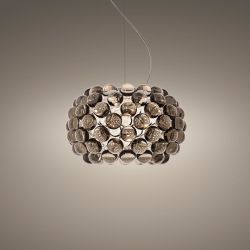 Foscarini Caboche Plus Piccola Sospensione LED-Pendelleuchte-Grau-mit LED (2700K)