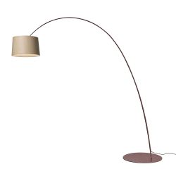 Foscarini Twiggy Elle Wood Terra LED-Stehleuchte-Burgund-Eiche-mit LED (2700K)