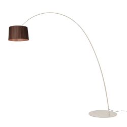 Foscarini Twiggy Elle Wood Terra LED-Stehleuchte-Greige-Palisander-mit LED (2700K)