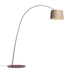 Foscarini Twiggy Wood MyLight Terra LED-Stehleuchte-Burgund-Eiche-mit LED (2700K)