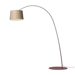 Foscarini Twiggy Wood Terra LED-Stehleuchte-Burgund-Eiche-mit LED (2700K)