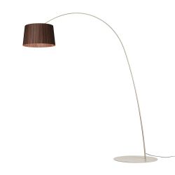 Foscarini Twiggy Wood Terra LED-Stehleuchte-Greige-Palisander-mit LED (2700K)