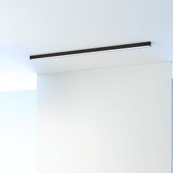 GERA Leuchten Deckenleuchte 40x40 900 LED-Deckenleuchte-Schwarz-mit LED (4000K)