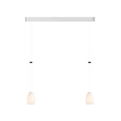 GRAU Oh China Trace Duo LED-Pendelleuchte-Aluminium poliert