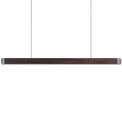 Grimmeisen Licht ONYXX LINEA PRO LED-Pendelleuchte-Silber-Naturholz Mooreiche