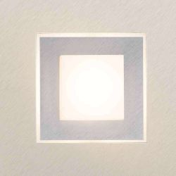 Grossmann Leuchten Karree 74-783 LED-Wand-/Deckenleuchte -Perlglanz - Titan; mit LED (2700K)