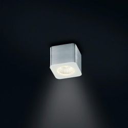 Helestra Oso LED Deckenleuchte eckig - Alu matt, mit LED (3000K), Lichtaustritt direkt 