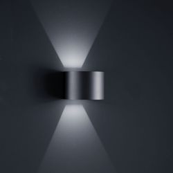 Helestra Siri 44 rund 2-flammig LED-Außenleuchte