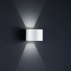 Helestra Siri 44 rund 2-flammig LED-Außenleuchte