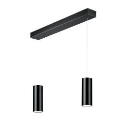 Knapstein Helli-2 LED-Pendelleuchte-Schwarz-mit LED (2700K)