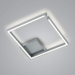 Knapstein Yoko-Q LED-Deckenleuchte-Nickel matt