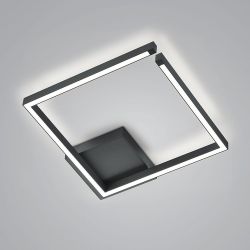 Knapstein Yoko-Q LED-Deckenleuchte-Schwarz