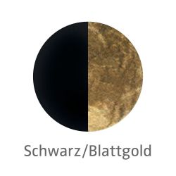 Knikerboker Curve Sospensione LED-Pendelleuchte-Schwarz/Blattgold-mit LED (3000K)