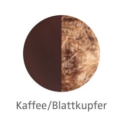 Knikerboker GI.GI. t 27 LED-Tischleuchte-Kaffee/Blattkupfer-mit LED (2700K)