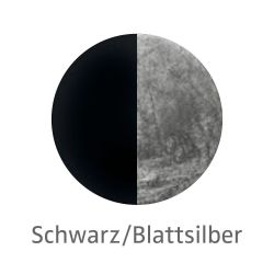 Knikerboker GI.GI. t 27 LED-Tischleuchte-Schwarz/Blattsilber-mit LED (2700K)