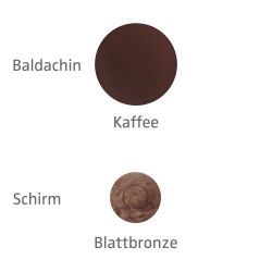 Knikerboker Papera parete LED-Wandleuchte-Kaffee-Blattbronze-mit LED (2700K)