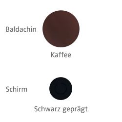 Knikerboker Papera parete LED-Wandleuchte-Kaffee-Schwarz-mit LED (3000K)