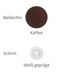 Knikerboker Papera parete LED-Wandleuchte-Kaffee-Weiß-mit LED (3000K)