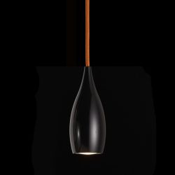 LDM DROP DUO LED-Pendelleuchte-Schwarz-Orange-mit dim2warm (2000K - 3000K)