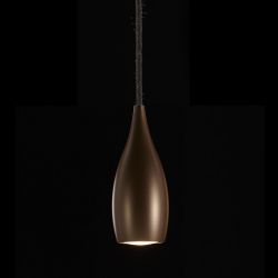 LDM DROP UNO LED-Pendelleuchte-Pendel Bronze-Schwarz-mit dim2warm (2000K - 3000K)