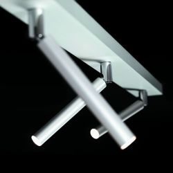 LDM ECCOLED SPOT TRIO LED-Deckenstrahler-Aluminium gebürstet-mit LED (2700K)