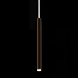 LDM ECCOLED TAVOLO QUATTRO LED-Pendelleuchte-Pendel Bronze-Silber-mit LED (2700K)