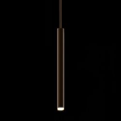 LDM ECCOLED TAVOLO UNO ROUND LED-Pendelleuchte-Pendel Bronze-Braun-mit LED (2700K)
