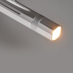 LDM KYNO TAVOLO DUO LED-Pendelleuchte-Alu poliert-Chrom matt-Silber-Linse klar-mit LED (2700K)