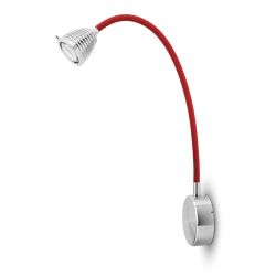 Less-n-more Athene A-BWL LED-Wandleuchte lang-Rot-mit LED (2700K)