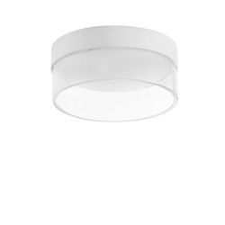 Linea Light Crumb 154 LED-Deckenleuchte-Weiß - Transparent