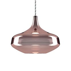 Lodes Nostalgia Large Sospensione LED-Pendelleuchte 1-flammig-Chrom/Rosé Gold-mit LED (2700K)