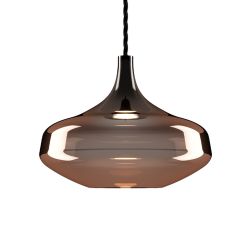 Lodes Nostalgia Large Sospensione LED-Pendelleuchte 1-flammig-Schwarz matt/Bronze-mit LED (2700K)