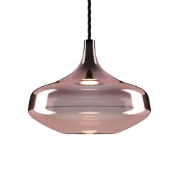 Lodes Nostalgia Large Sospensione LED-Pendelleuchte 1-flammig-Schwarz matt/Rosé Gold-mit LED (2700K)