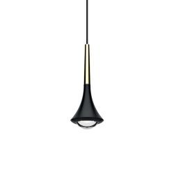 Lodes Rain Sospensione LED-Pendelleuchte 1-flammig-Schwarz matt/Gold-Weiß matt-mit LED (2700K)