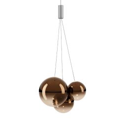 Lodes Random LED-Pendelleuchte 1-flammig-Bronze-mit LED (2700K)