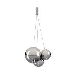 Studio Italia Design Random LED-Pendelleuchte 1-flammig-Chrom-mit LED (2700K)